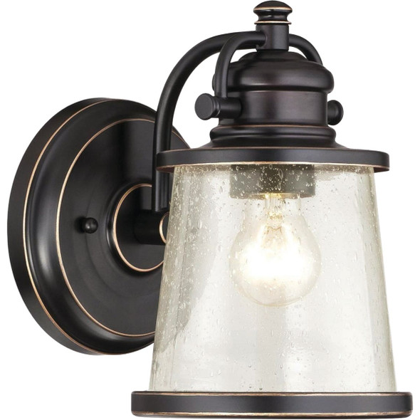 Westinghouse Emma Jane 1-Light Amber Bronze Outdoor Wall Lantern 62040