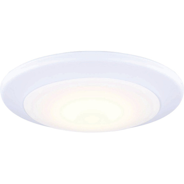Canarm 7 In. White LED Round Disc Flush Mount Light Fixture DL6151WH