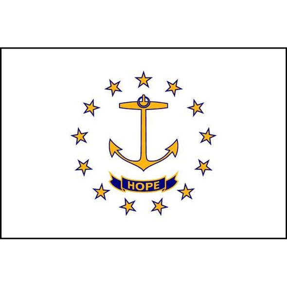 Annin Flagmakers Rhode Island State Flag,3x5 Ft 144760