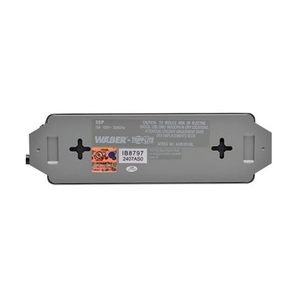 Tripp Lite Power Strip, Wall/Floor Mount, 5-15R, 5-15P, 6 ft., Gray 3SP
