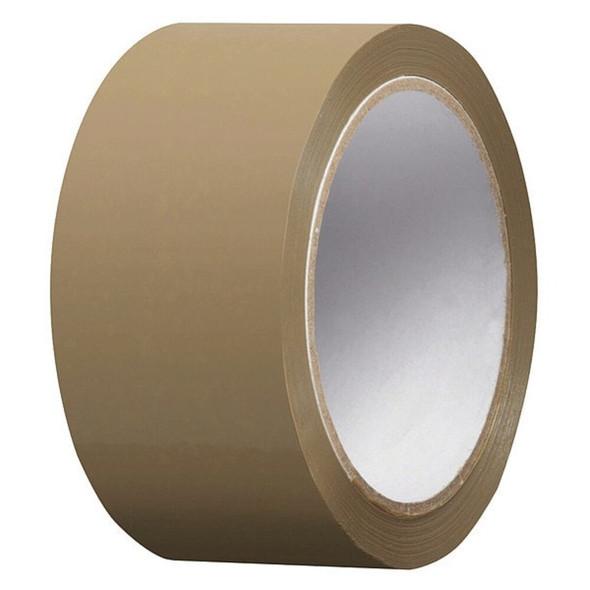 Shurtape Carton Sealing Tape, 1.9 mil, Tan, PK36 101266