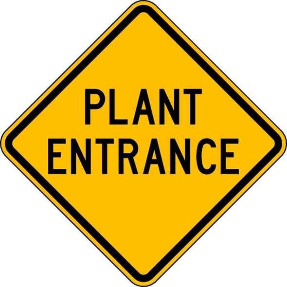 No Header, Plant Entrance, 24 in W x 24 in H, Diamond, Aluminum