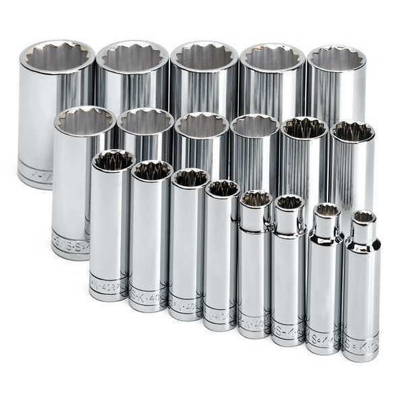 Sk Professional Tools 1/2" Drive SAE, 19 pcs 4819