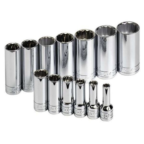 Sk Professional Tools Skt St, Chrm,1/4" to 1",12Pt 4453