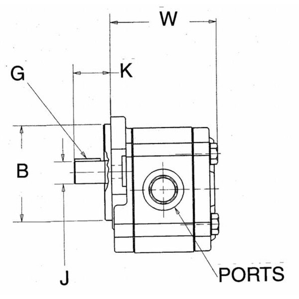 Concentric International HydraulicGearPump,4,000psi,11.5gpm,Al 1800291