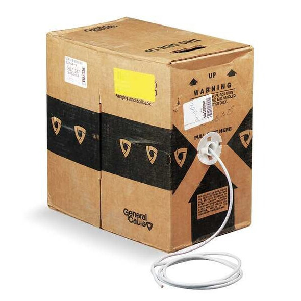 Genspeed Cable,Cat 6,23 AWG,1000 ft,White 7131141