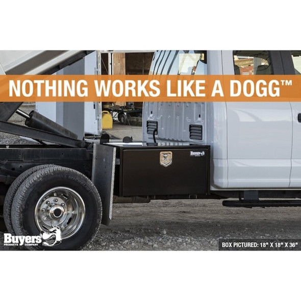 Buyers Products Truck Box, Underbody, Steel, 30"W, Black, 10.0 cu. ft. 1704303