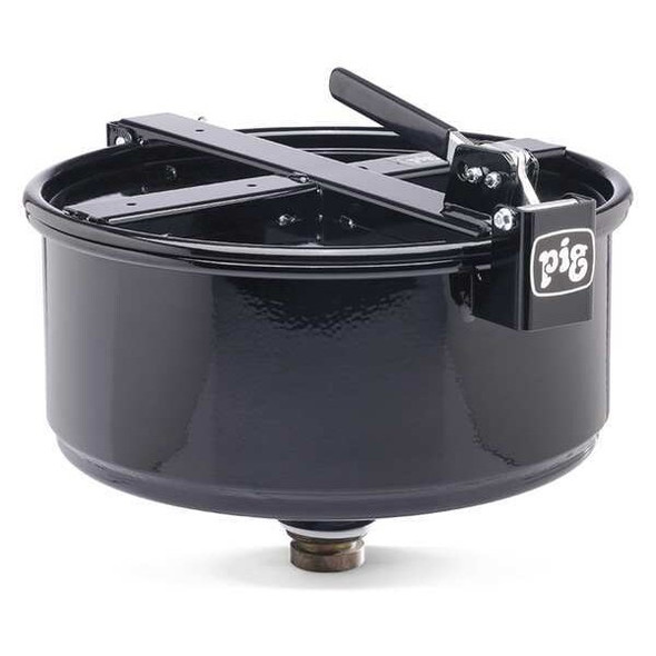Pig Drum Funnel,Steel,13-9/32 in. H,Black DRM1210-BK