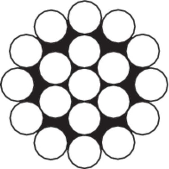 Manufacturer Varies Cable,3/8 In,L 25 Ft,WLL 3500 Lb 2TAL8