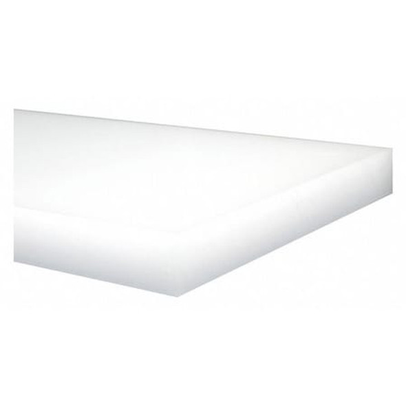 Manufacturer Varies PlstcSheet,HDPE,12"x24",2"T,OffWht,Opque 1ZAK1