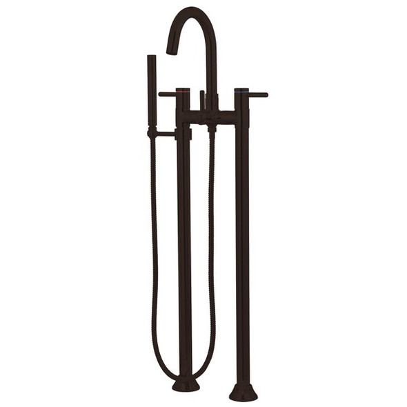 Kingston Brass KS8355DL Floor Mount Tub Filler,w/Han KS8355DL