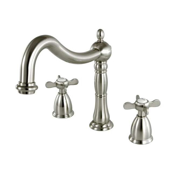 Kingston Brass KS1348BEX Roman Tub Filler with Cross Handle KS1348BEX