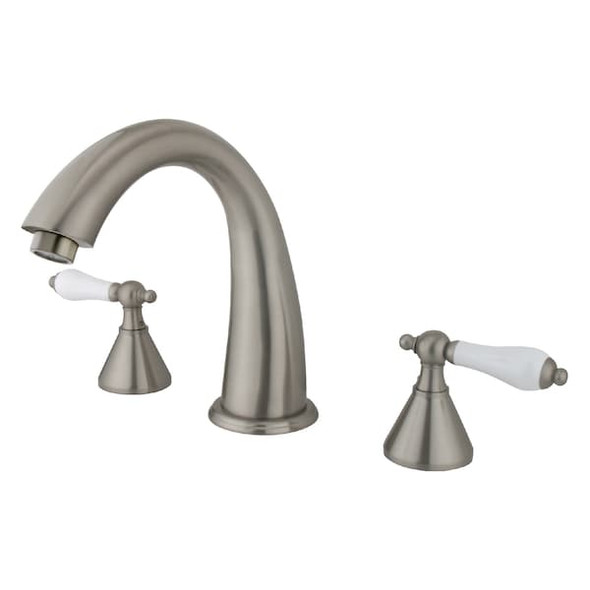 Kingston Brass KS2368PL Roman Tub Filler Porcelain Leve KS2368PL Kingston Brass KS2368PL Roman Tub Filler Porcelain Leve KS2368PL