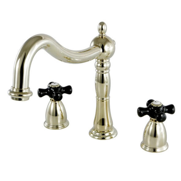 Kingston Brass KS1342PKX Roman Tub Filler,w/Cross Ha KS1342PKX