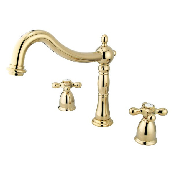 Kingston Brass KS1342AX Roman Tub Filler with Metal Cross Handle KS1342AX
