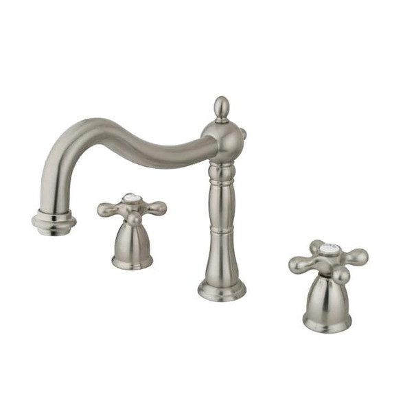 Kingston Brass KS1348AX Roman Tub Filler with Metal Cross Handle KS1348AX
