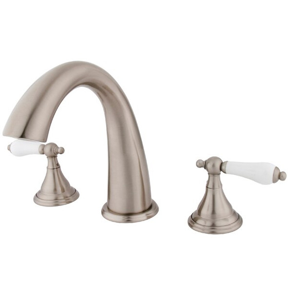 Kingston Brass Roman Tub Faucet, Brushed Nickel, Deck Mount KS5368PL