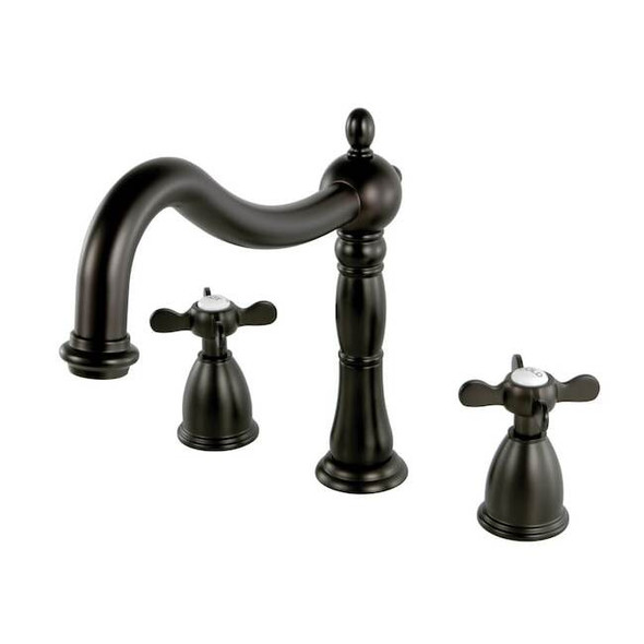 Kingston Brass KS1345BEX Roman Tub Filler with Cross Handle KS1345BEX