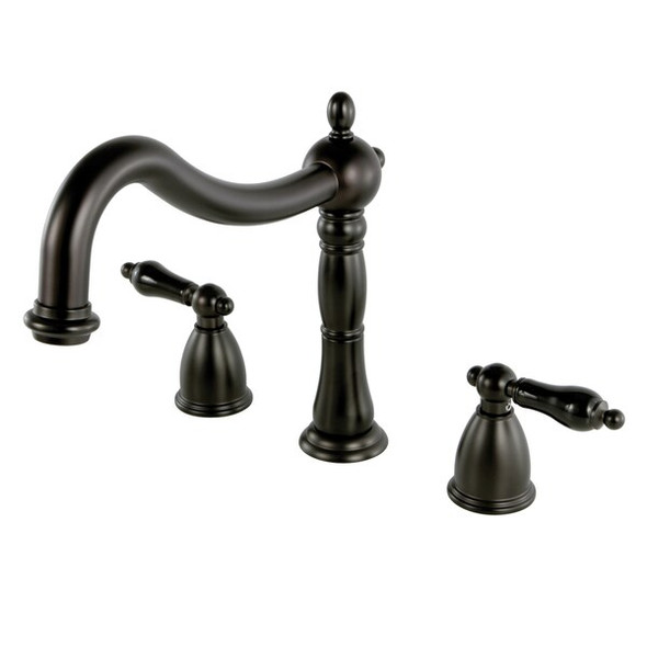 Kingston Brass KS1345PKL Roman Tub Filler,w/Cross Ha KS1345PKL