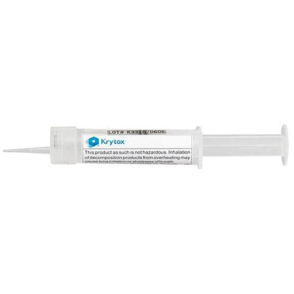 Krytox 0.5 oz., Syringe, Synthetic, White 240 AB