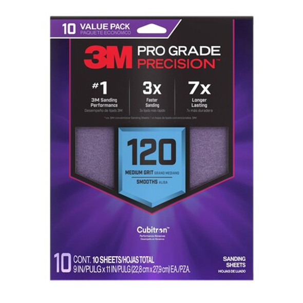 3m Precision Faster Sanding Sheets, PK10 7100328469 3m Precision Faster Sanding Sheets, PK10 7100328469