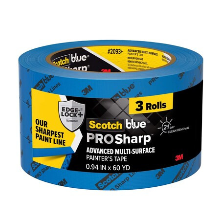3m Painter'sTape,Crepe,Blu,60ydL,1inW,PK3 50569