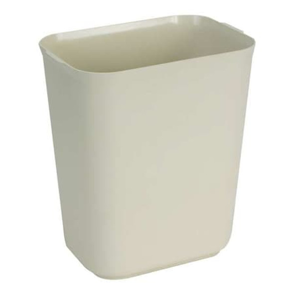 Manufacturer Varies Wastebasket,Rectangular,3-1/2 gal.,Beige 4PGL3