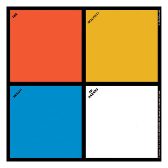 NFPA® 16" Hazard Identification Diamond Sign, 1/Each