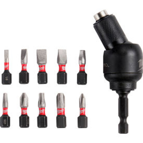 Milwaukee SHOCKWAVE 30 degrees KNUCKLE Pivoting Bit Holder Pack of 11