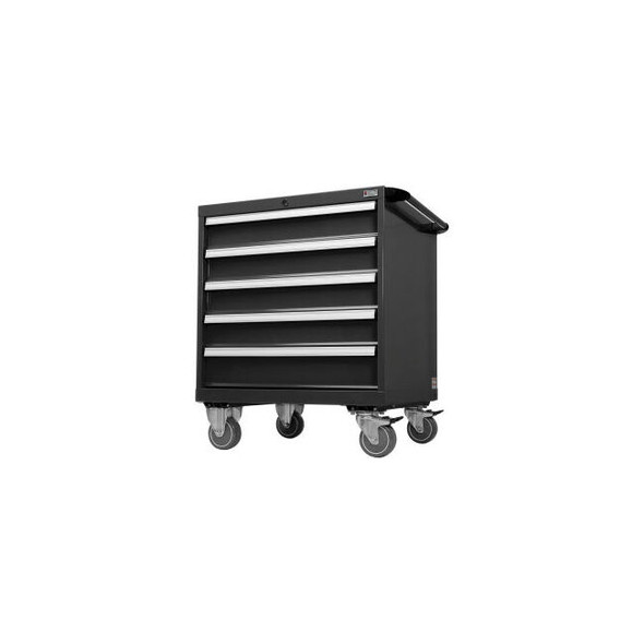 Global Industrial Handle And Wheel Kit For Modular Drawer Cabinet Black 30""W x