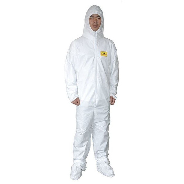 Condor Coveralls,2XL,Wht,Film Lam,PK25 30C582