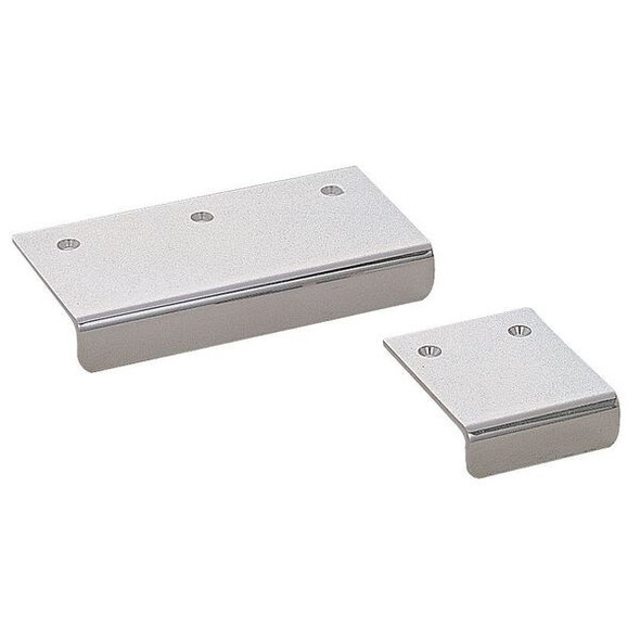 Edge Pull Handle, 304 Stainless Steel, Polished, Threaded Holes