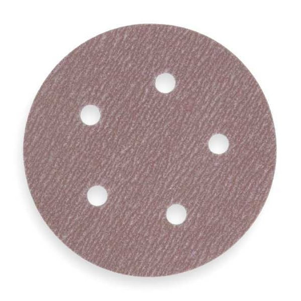 Norton Abrasives PSA Disc Roll,5 Hole,5in,P180G,AlO 66261131494