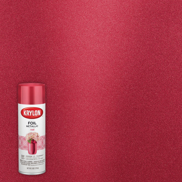 Krylon 6 Oz. Premium Foil Metallic Red Spray Paint K01080000