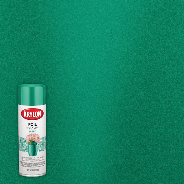 Krylon 6 Oz. Premium Foil Metallic Green Spray Paint K01081000