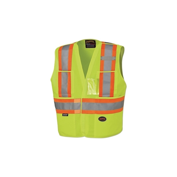 6930U/6931U Hi-Vis Safety Tear Away Vest, S/M, Yellow/Green
