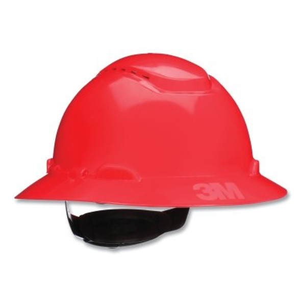 SecureFit™ Pressure Diffusion Ratchet Suspension w/UVicator Hard Hats and Caps, Full Brim, Vented, Red SecureFit™ Pressure Diffusion Ratchet Suspension w/UVicator Hard Hats and Caps, Full Brim, Vented, Red