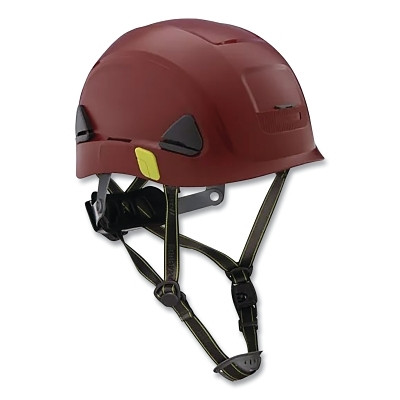 Fibre-Metal Climbing Style Safety Helmet, Type II, Dual Locking Rachet Suspension, Non-Vented, Brown