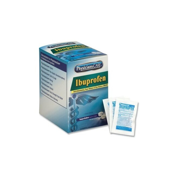 PhysiciansCare Ibuprofen Tablet 200 mg, 2 pk/50 per box