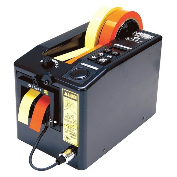 Tape Dispenser, 2 in Max. Tape Width. 7 in Tape Core Dia, Black