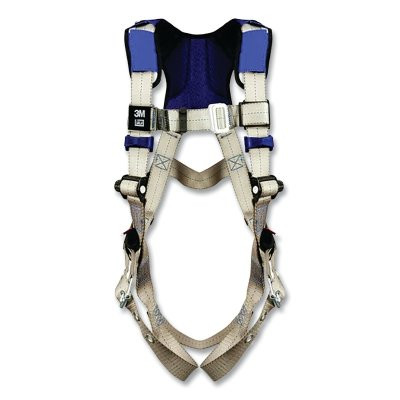 ExoFit™ X100 Comfort Vest Safety Harness, Back D-Ring, Universal, Pass-Thru/Tongue Buckle