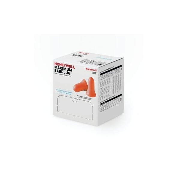 MAXIMUM Disposable Earplugs, Polyurethane Foam, Coral, Corded