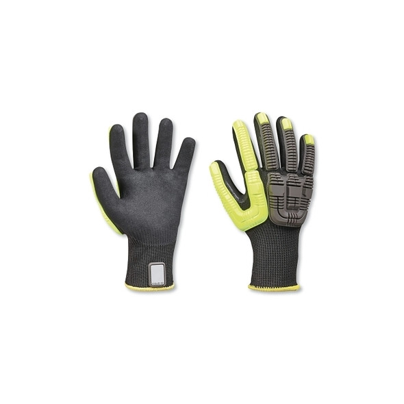 Rig Dog™ Knit Grip Plus Gloves, 11/XX-Large, Black/Yellow