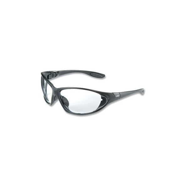 Seismic® Sealed Eyewear, Clear, Polycarbonate, Anti-Fog; Hydrophilic; Hydrophobic; Scratch-Resistant, Black, Polycarbonate