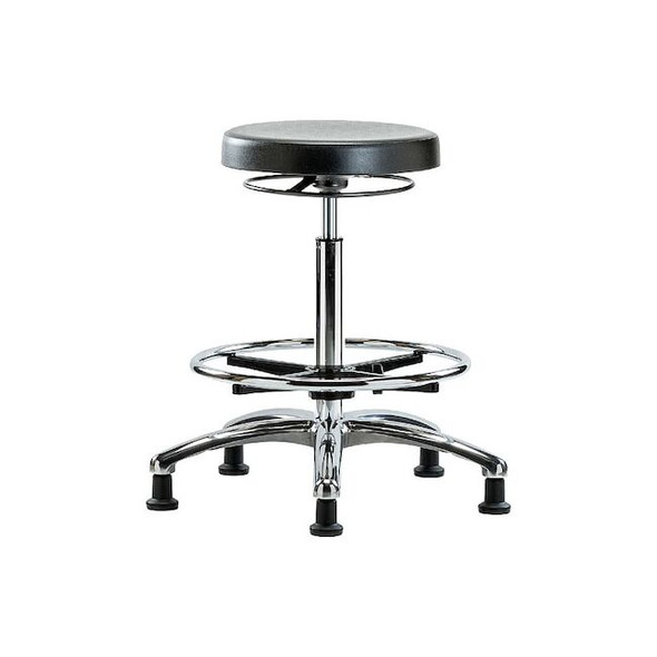 Poly Hi Bench Stool,Chrm CF Glides,CL10