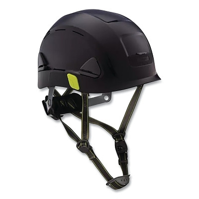 Fibre-Metal Climbing Style Safety Helmet, Type II, Dual Locking Rachet Suspension, Vented, Black
