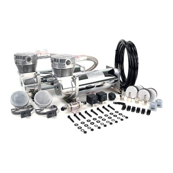 Viair Dual Chrome 480C Value Pack,200 psi,480C 48032