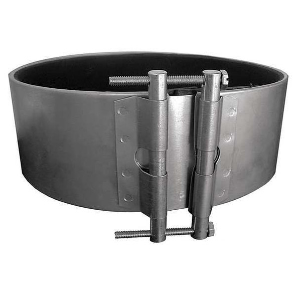 Round Duct Coupler, 10 in Duct Dia, Metal, 24 ga GA, 10 in W, 42" L, 10" H