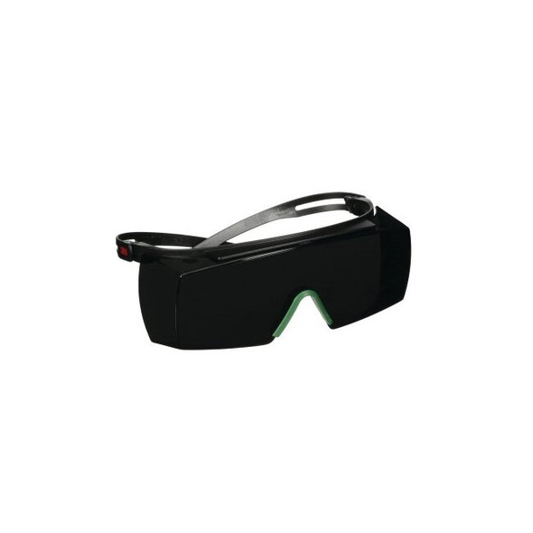 SecureFit™ 3700 Series Safety Glasses, Over-The-Glass, PC, Anti-Scratch, Gray 5.0 IR, PC Black Frame Pack of 10