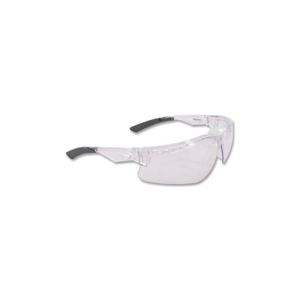 Thraxus™ Safety Glasses, Clear Lens, Polycarbonate, Iquity Anti-Fog Coating, Crystal Frame